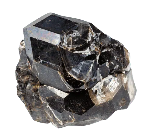 Pierre noire andradite transparent